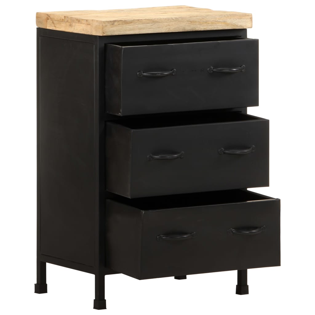 Dressoir 47x35x76 cm ruw mangohout is nu te koop bij PeponiXL, paradijselijk wonen!