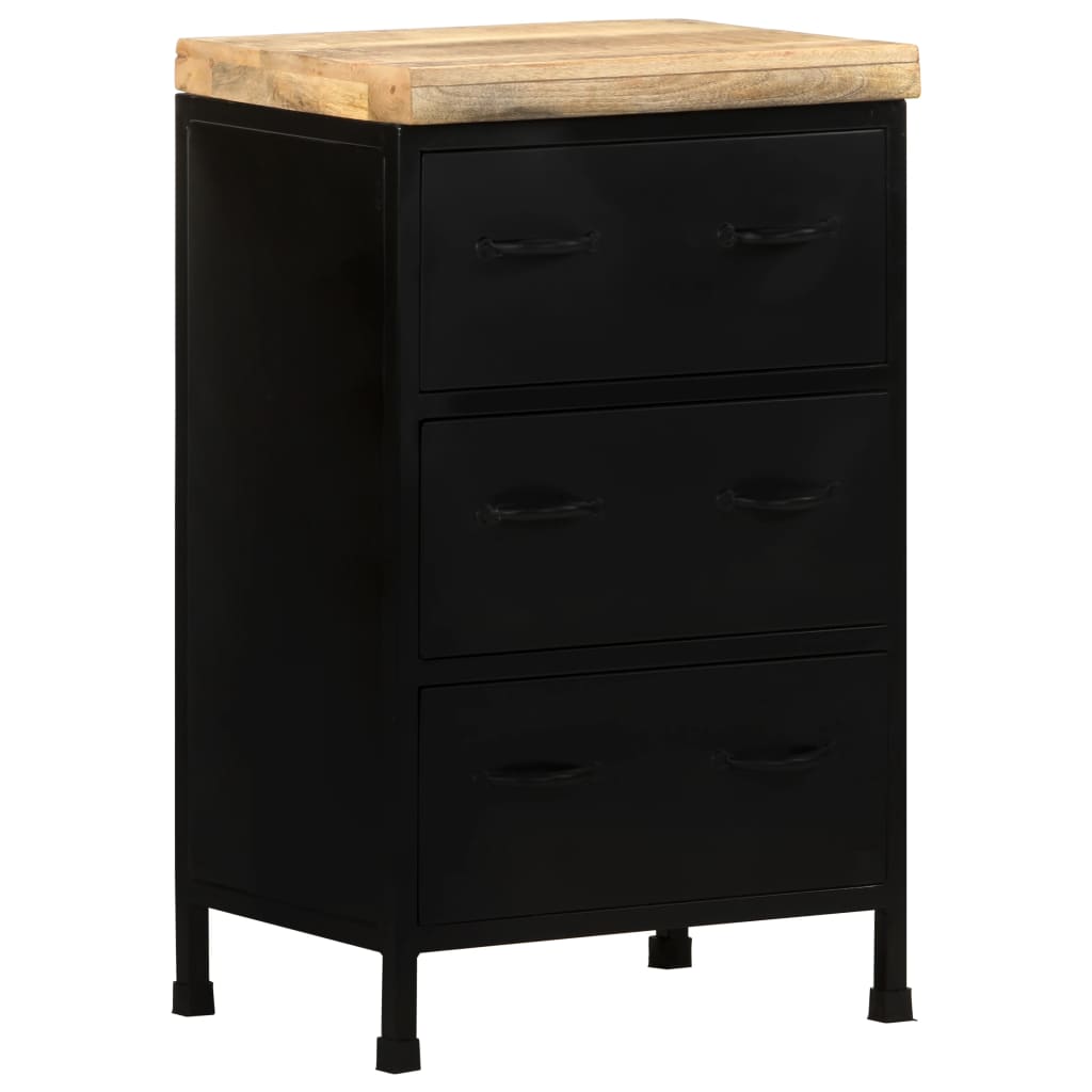 Dressoir 47x35x76 cm ruw mangohout is nu te koop bij PeponiXL, paradijselijk wonen!