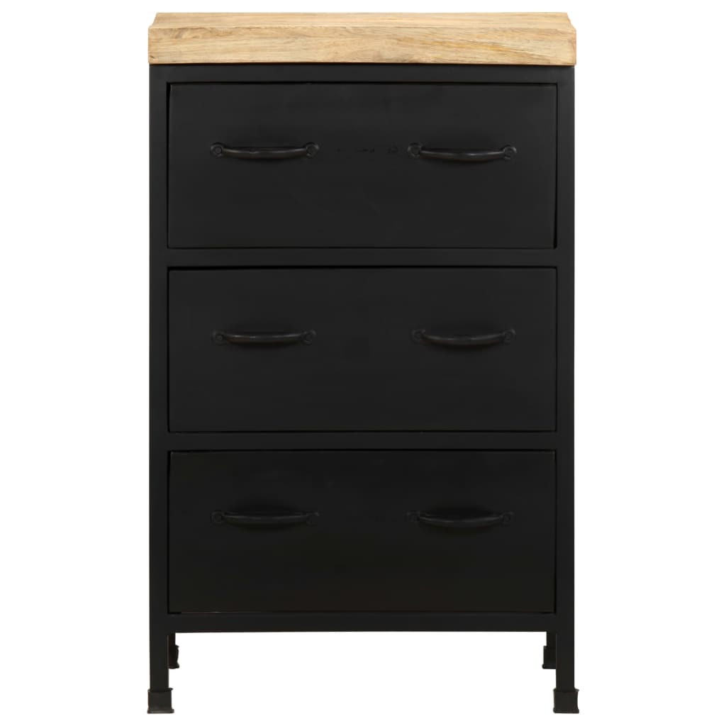 Dressoir 47x35x76 cm ruw mangohout is nu te koop bij PeponiXL, paradijselijk wonen!