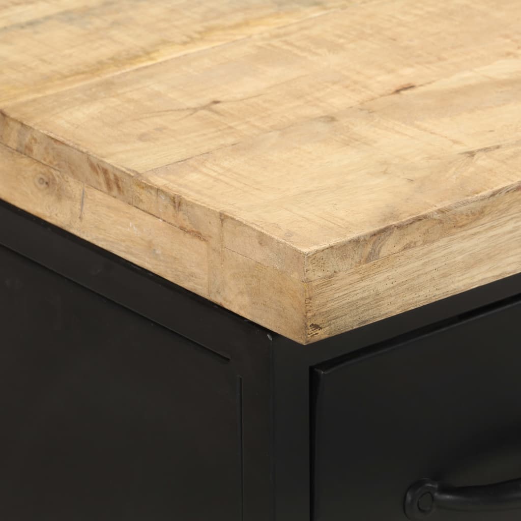 Dressoir 47x35x76 cm ruw mangohout is nu te koop bij PeponiXL, paradijselijk wonen!