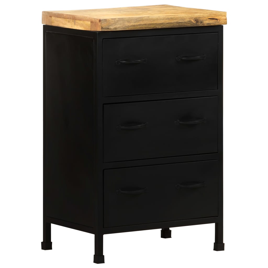 Dressoir 47x35x76 cm ruw mangohout is nu te koop bij PeponiXL, paradijselijk wonen!