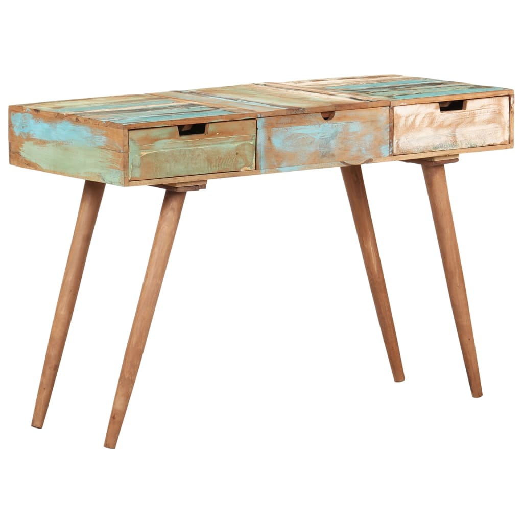 Kaptafel met spiegel 112x45x76 cm massief gerecycled hout is nu te koop bij PeponiXL, paradijselijk wonen!