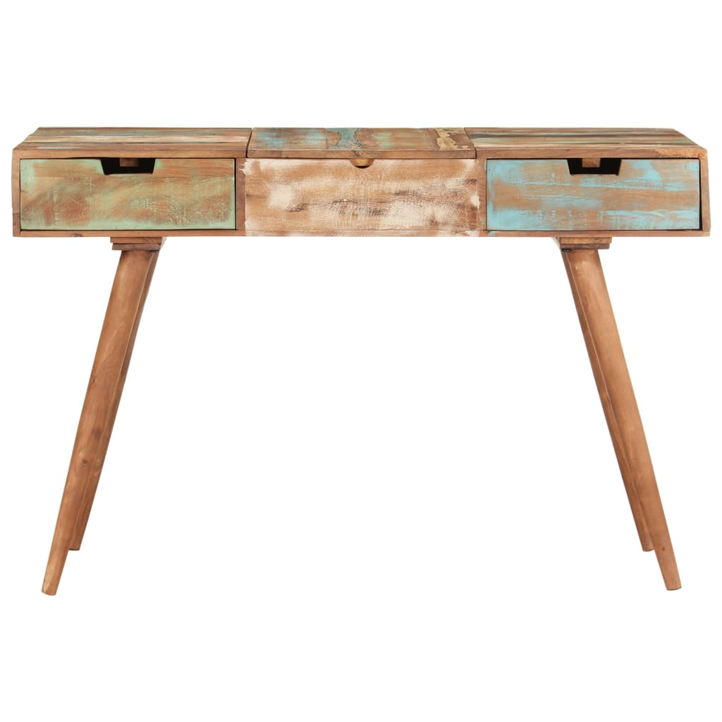 Kaptafel met spiegel 112x45x76 cm massief gerecycled hout is nu te koop bij PeponiXL, paradijselijk wonen!