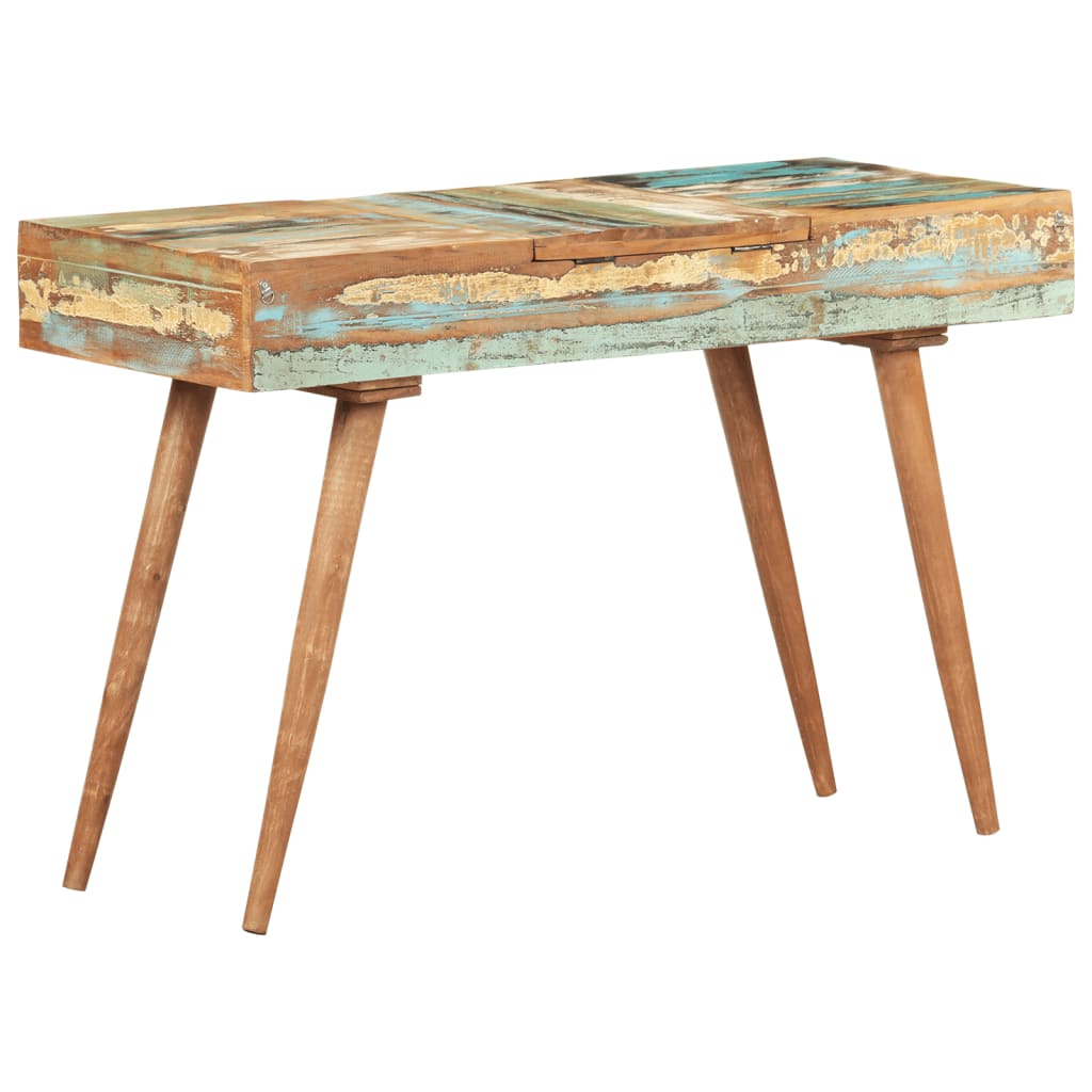 Kaptafel met spiegel 112x45x76 cm massief gerecycled hout is nu te koop bij PeponiXL, paradijselijk wonen!