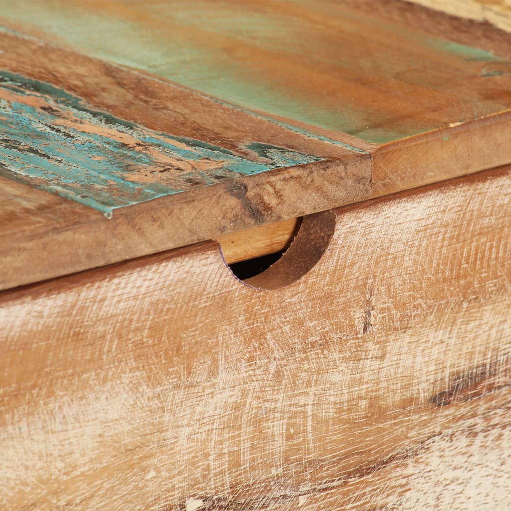 Kaptafel met spiegel 112x45x76 cm massief gerecycled hout is nu te koop bij PeponiXL, paradijselijk wonen!