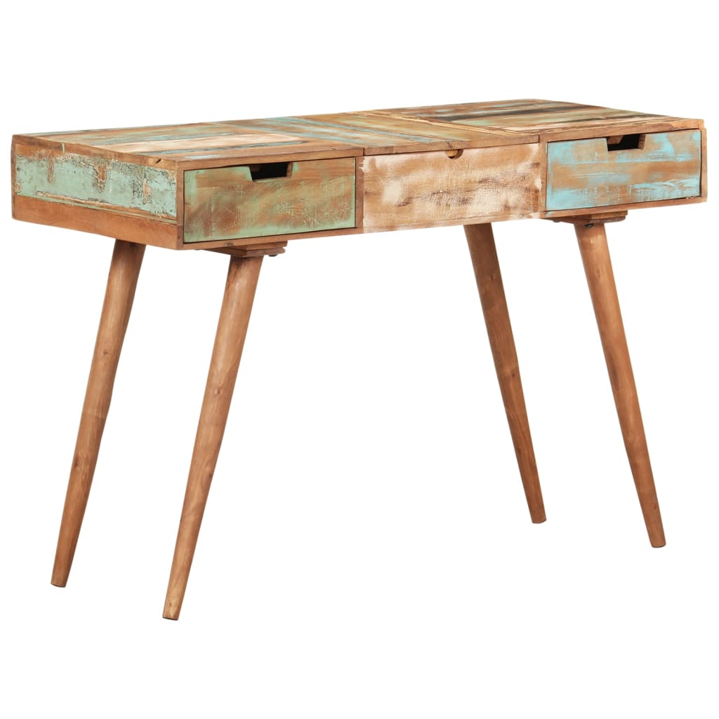 Kaptafel met spiegel 112x45x76 cm massief gerecycled hout is nu te koop bij PeponiXL, paradijselijk wonen!
