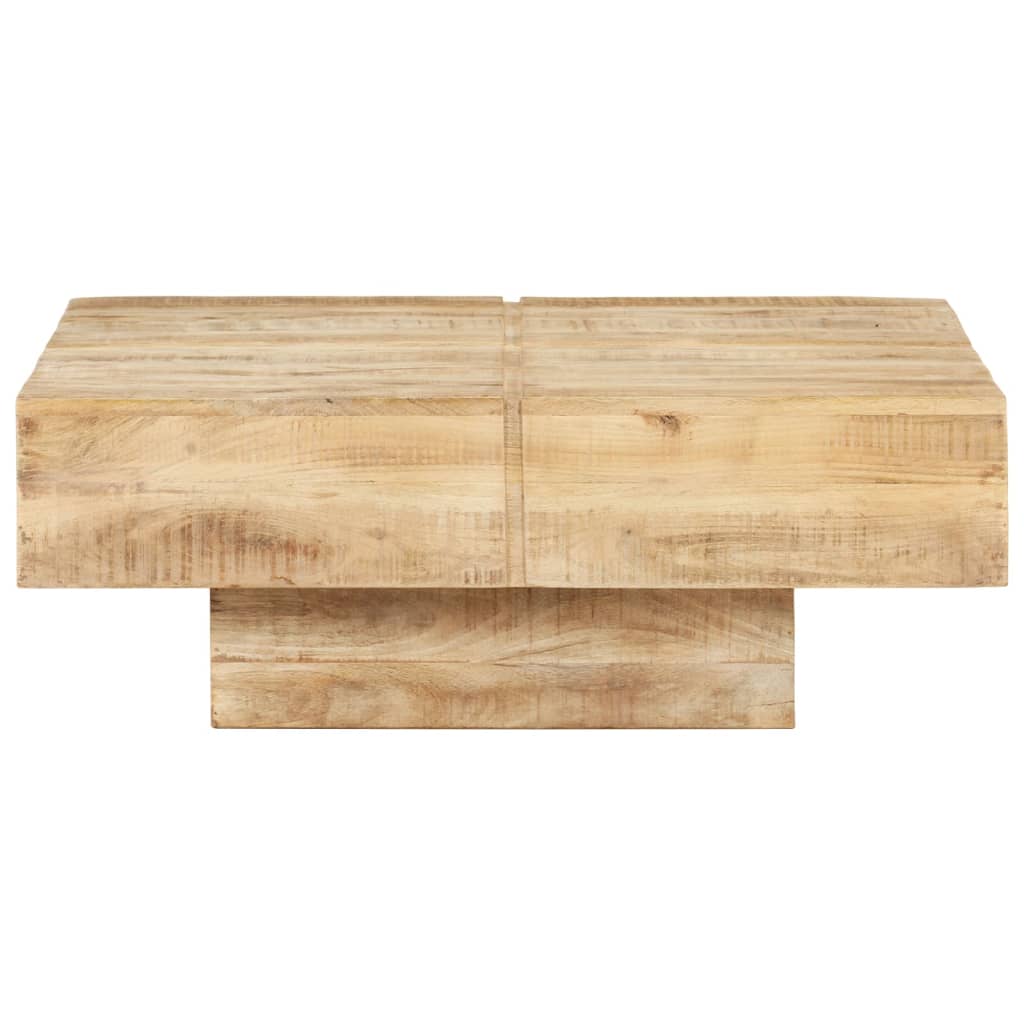 Salontafel 80x80x28 cm massief mangohout is nu te koop bij PeponiXL, paradijselijk wonen!