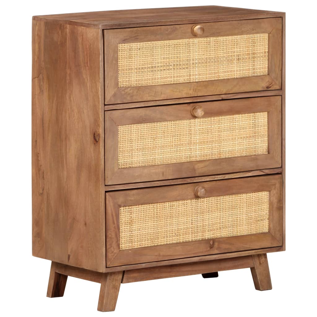 Dressoir 61x35x76 cm massief mangohout is nu te koop bij PeponiXL, paradijselijk wonen!