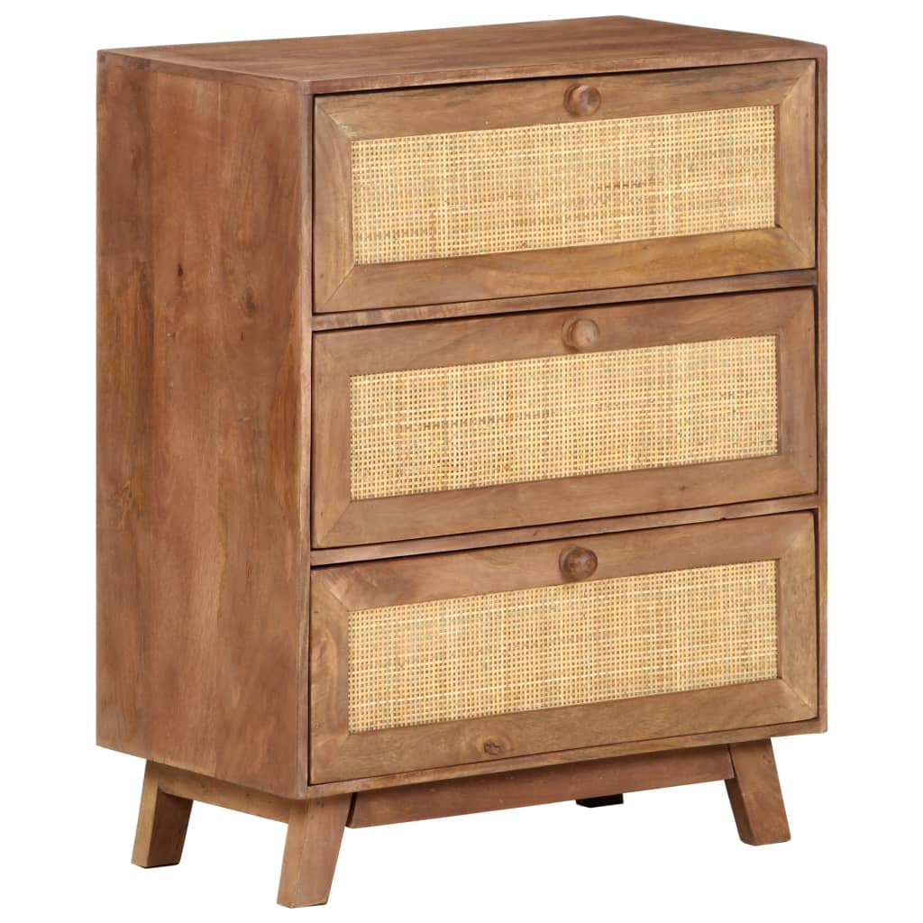 Dressoir 61x35x76 cm massief mangohout is nu te koop bij PeponiXL, paradijselijk wonen!