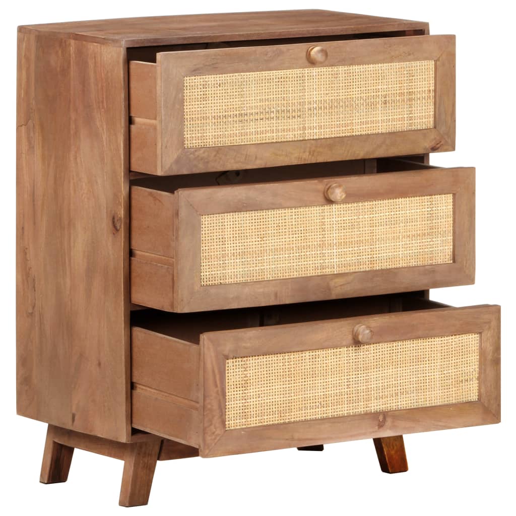 Dressoir 61x35x76 cm massief mangohout is nu te koop bij PeponiXL, paradijselijk wonen!
