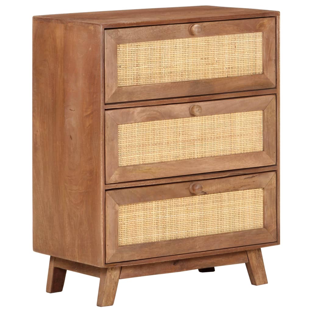 Dressoir 61x35x76 cm massief mangohout is nu te koop bij PeponiXL, paradijselijk wonen!