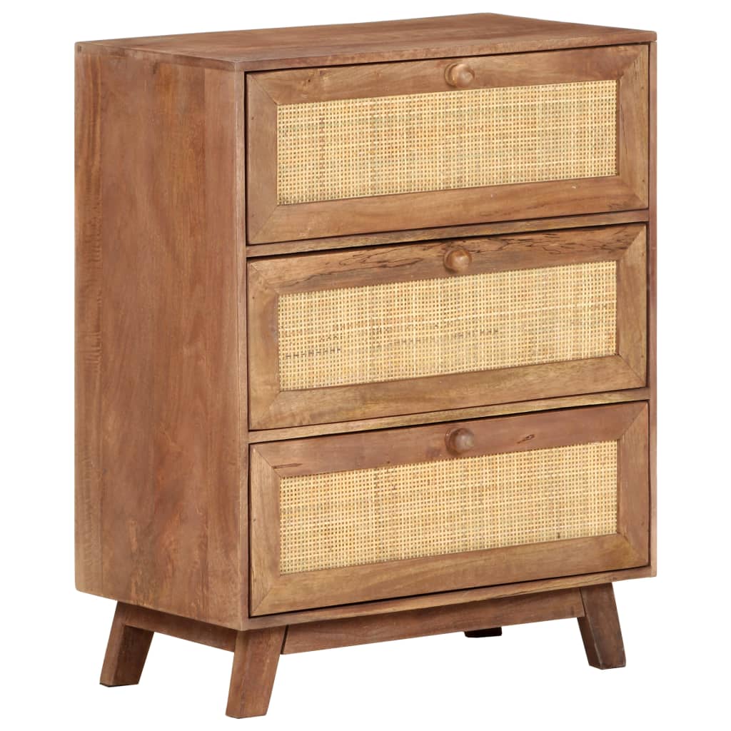 Dressoir 61x35x76 cm massief mangohout is nu te koop bij PeponiXL, paradijselijk wonen!