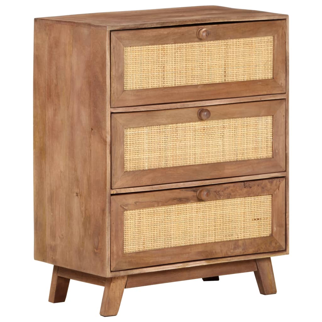 Dressoir 61x35x76 cm massief mangohout is nu te koop bij PeponiXL, paradijselijk wonen!