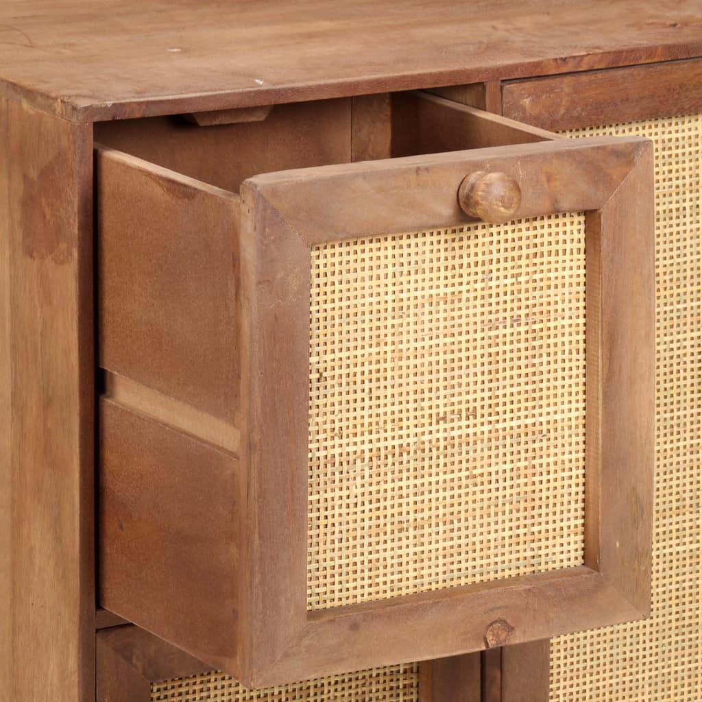 Dressoir 60x35x75 cm massief mangohout is nu te koop bij PeponiXL, paradijselijk wonen!