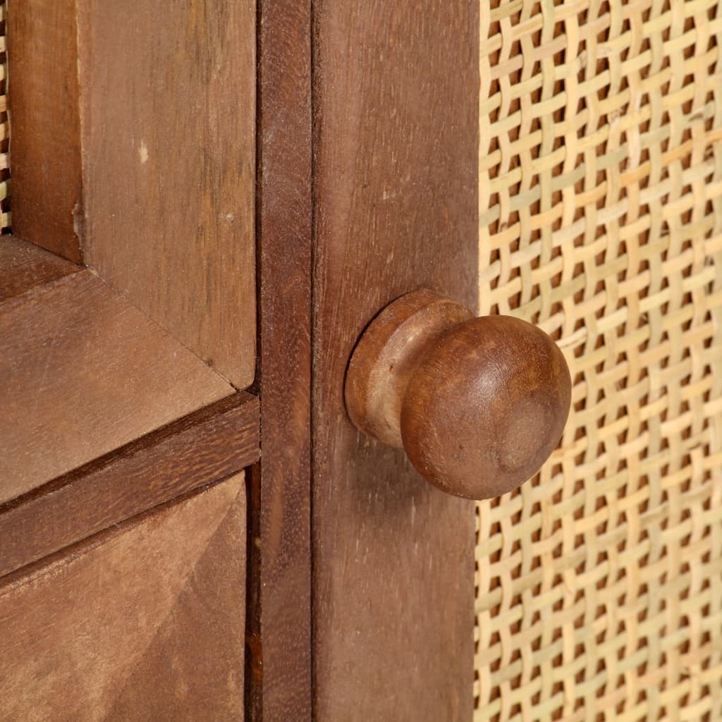 Dressoir 60x35x75 cm massief mangohout is nu te koop bij PeponiXL, paradijselijk wonen!
