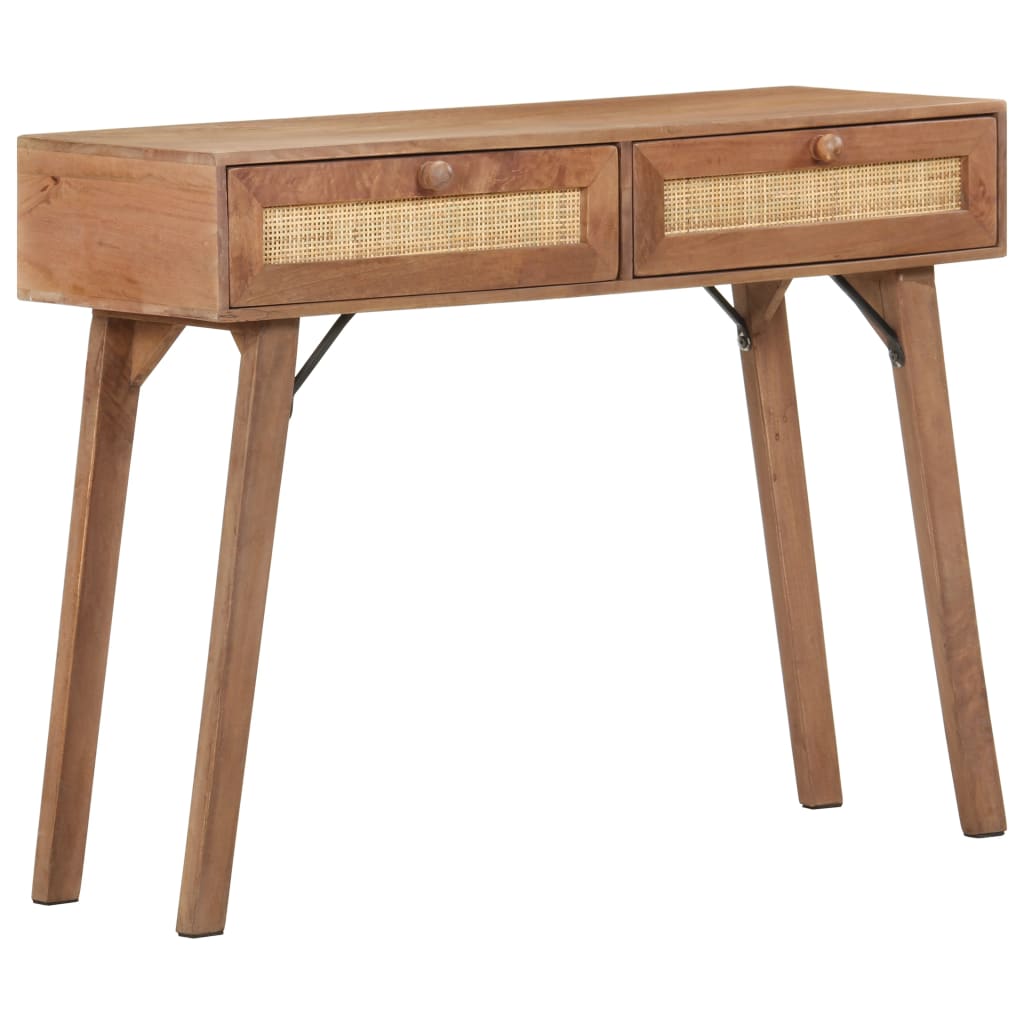 Wandtafel 100x35x76 cm massief mangohout is nu te koop bij PeponiXL, paradijselijk wonen!