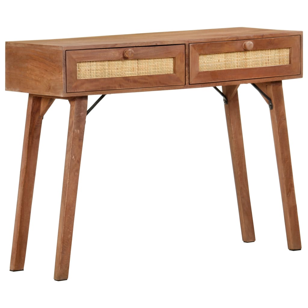 Wandtafel 100x35x76 cm massief mangohout is nu te koop bij PeponiXL, paradijselijk wonen!