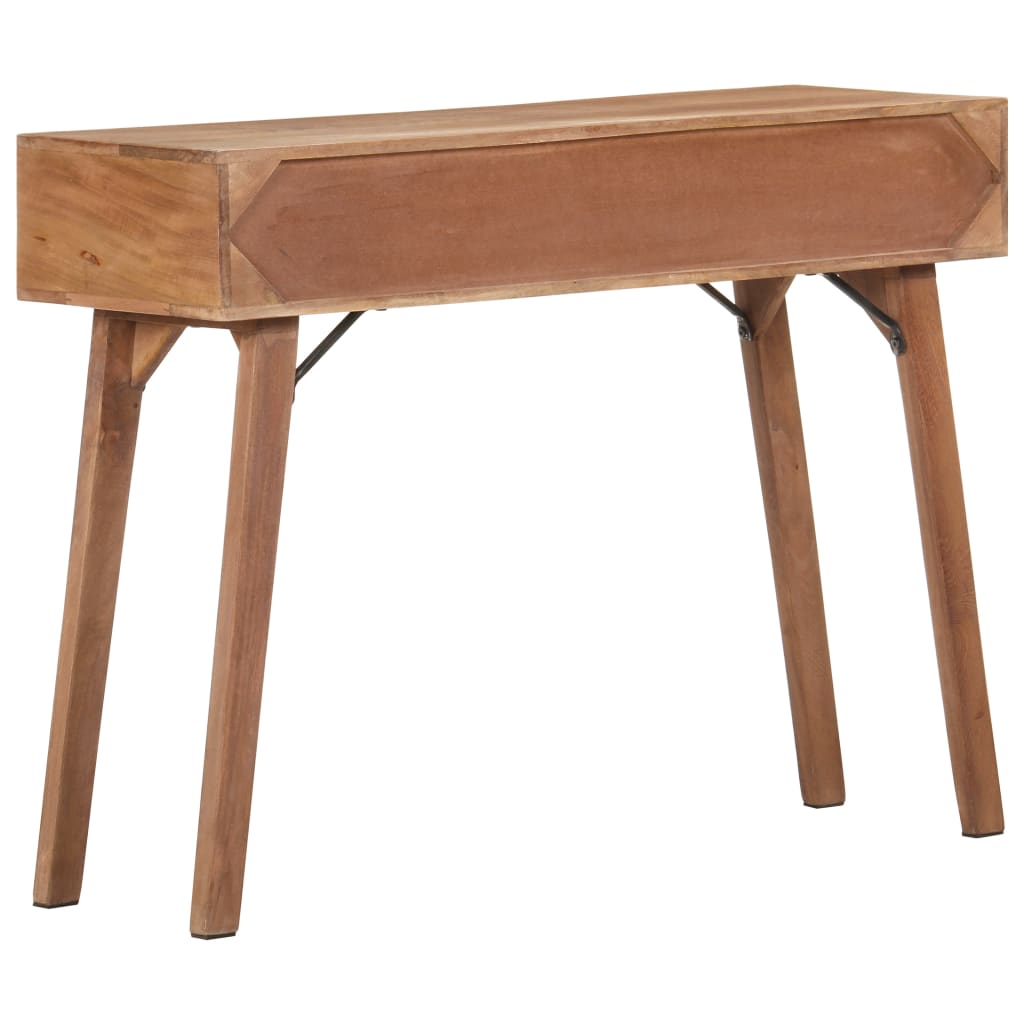 Wandtafel 100x35x76 cm massief mangohout is nu te koop bij PeponiXL, paradijselijk wonen!