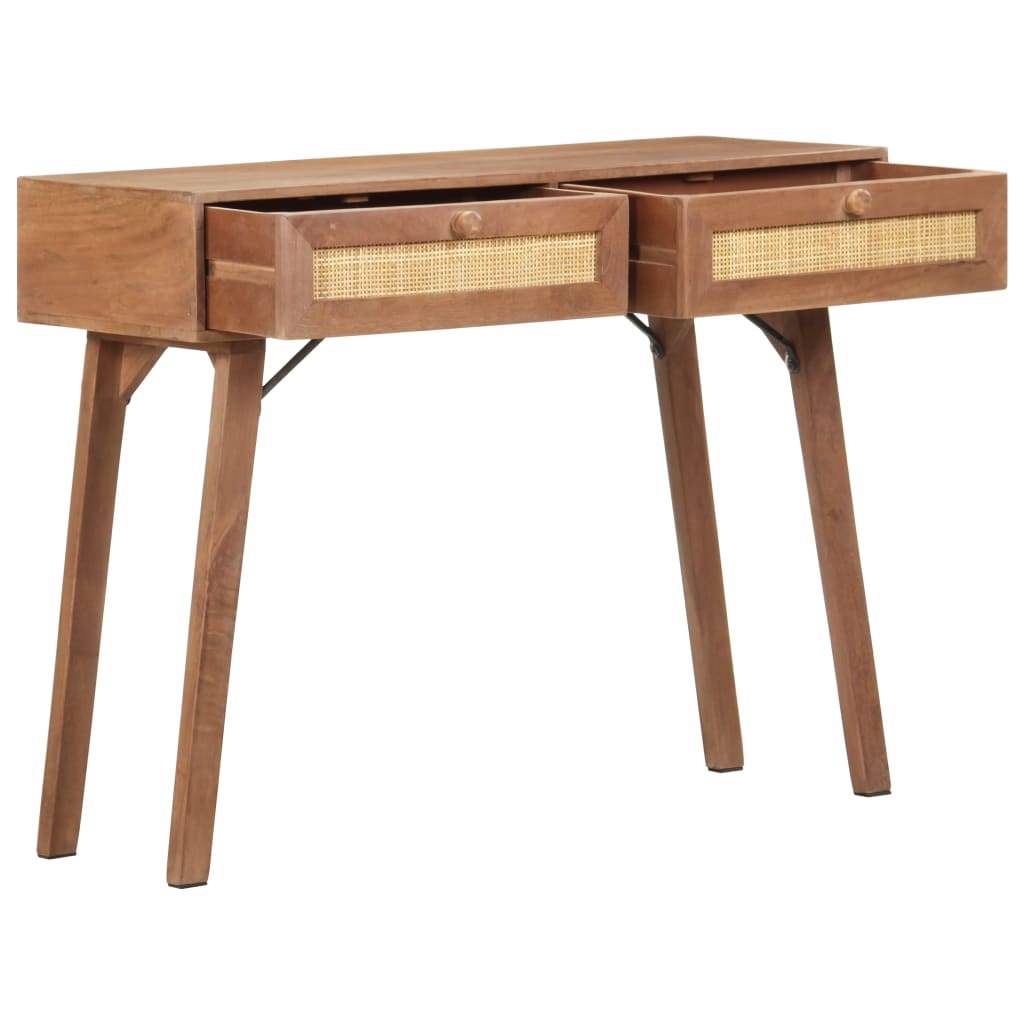 Wandtafel 100x35x76 cm massief mangohout is nu te koop bij PeponiXL, paradijselijk wonen!