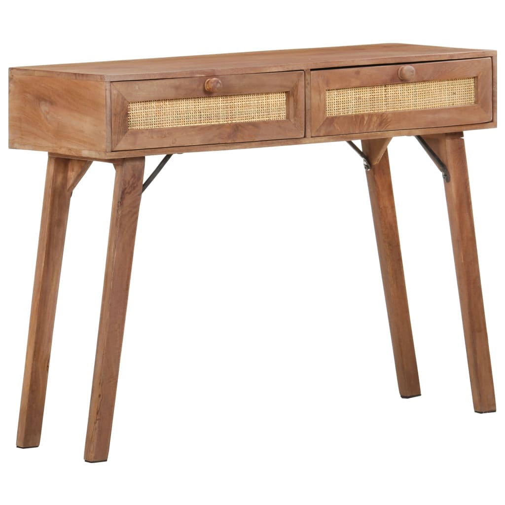 Wandtafel 100x35x76 cm massief mangohout is nu te koop bij PeponiXL, paradijselijk wonen!