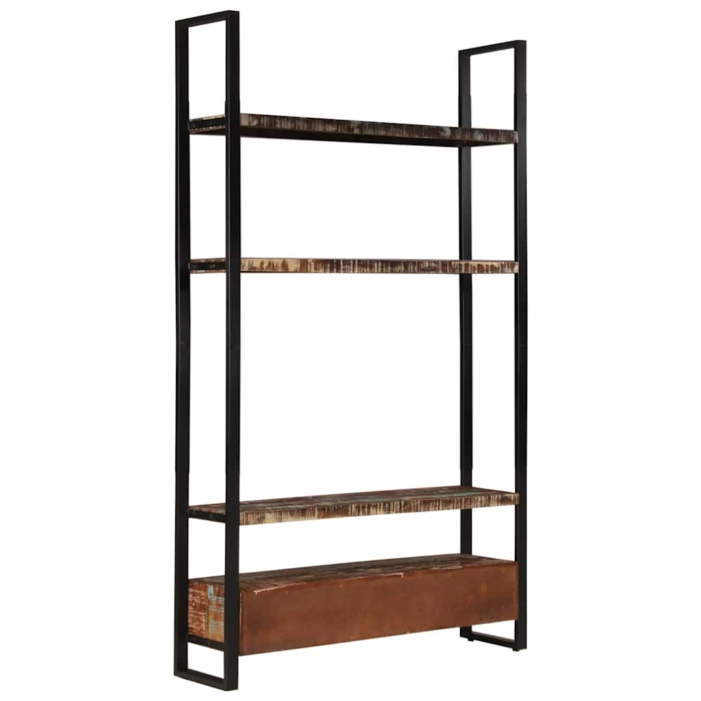Boekenkast 118x30x200 cm massief gerecycled hout