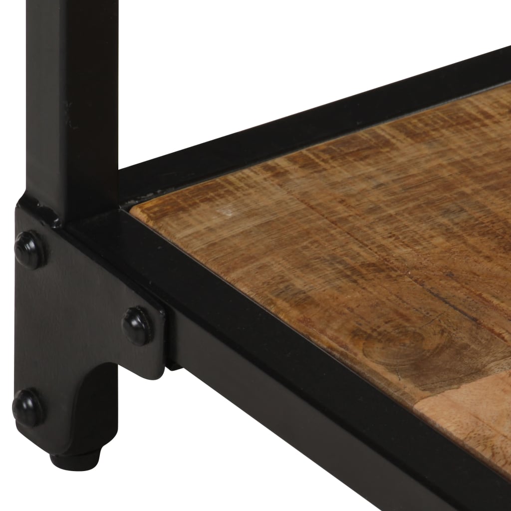 Salontafel 40x40x36 cm massief ruw mangohout is nu te koop bij PeponiXL, paradijselijk wonen!
