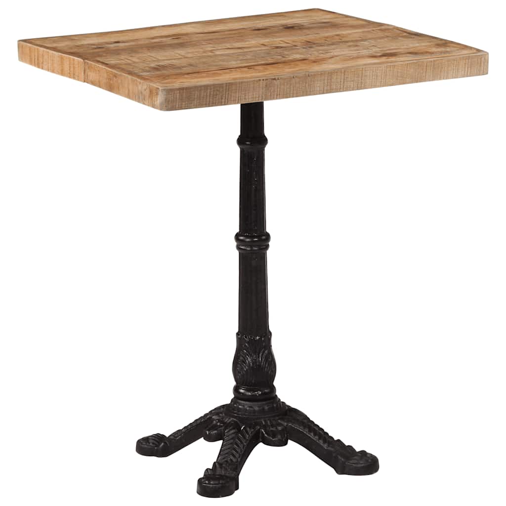 Bistrotafel 60x60x77 cm ruw mangohout is nu te koop bij PeponiXL, paradijselijk wonen!