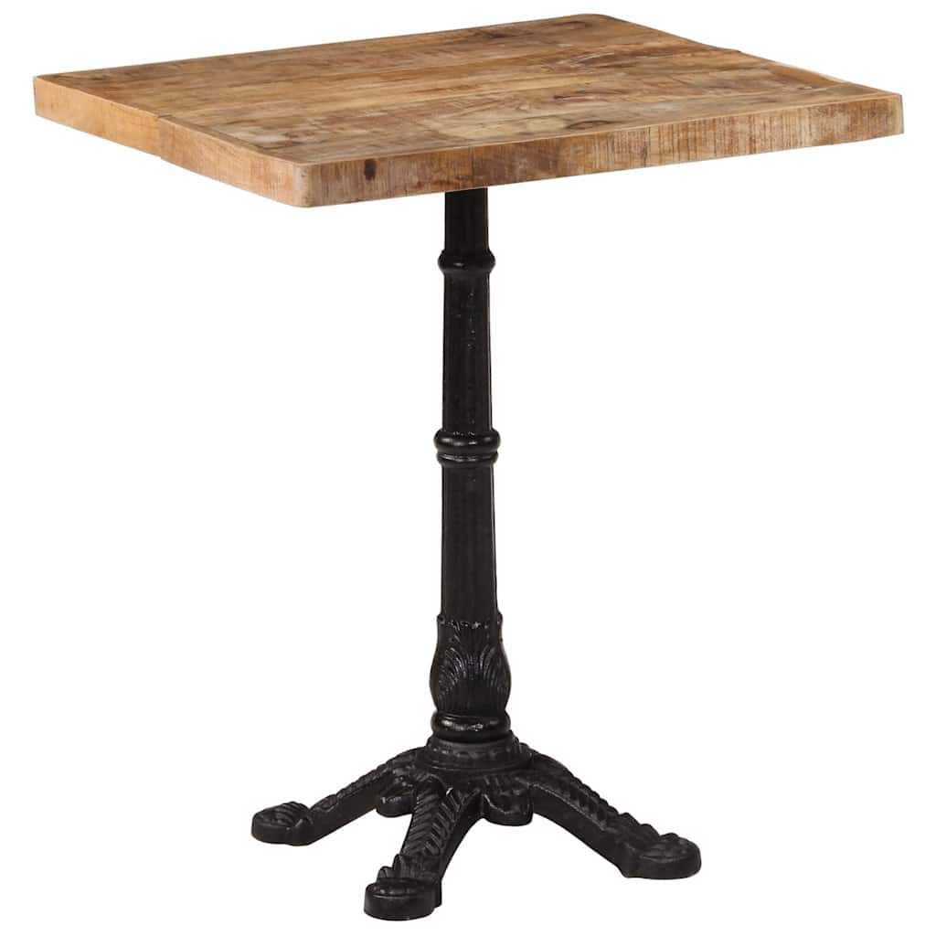 Bistrotafel 60x60x77 cm ruw mangohout is nu te koop bij PeponiXL, paradijselijk wonen!