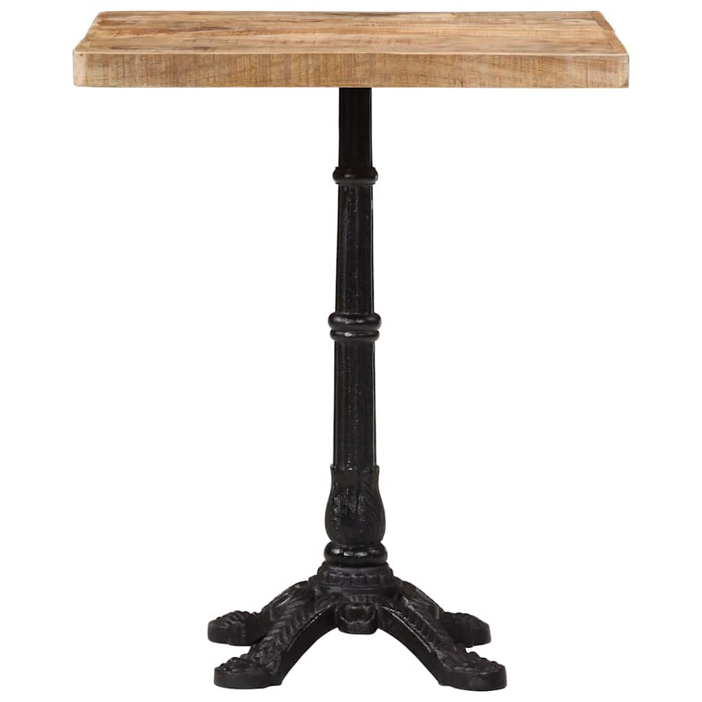 Bistrotafel 60x60x77 cm ruw mangohout is nu te koop bij PeponiXL, paradijselijk wonen!