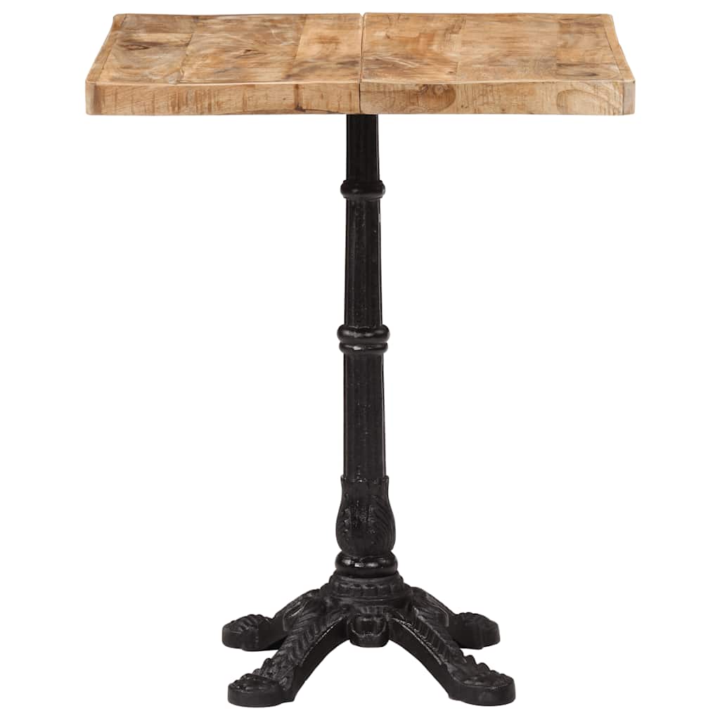Bistrotafel 60x60x77 cm ruw mangohout is nu te koop bij PeponiXL, paradijselijk wonen!