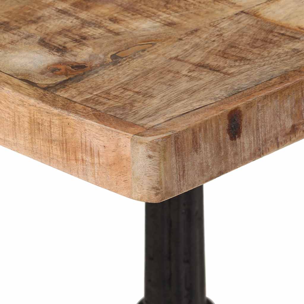 Bistrotafel 60x60x77 cm ruw mangohout is nu te koop bij PeponiXL, paradijselijk wonen!