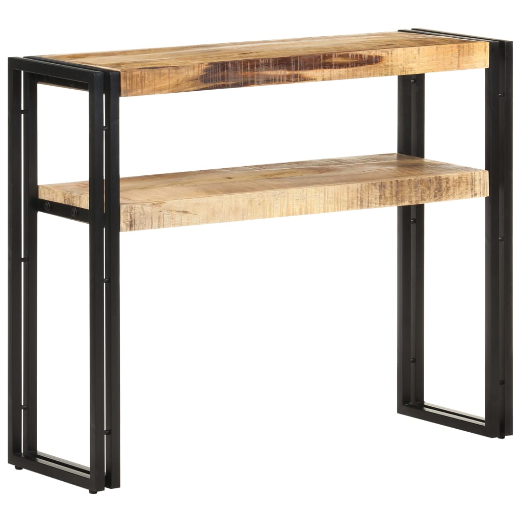 Wandtafel 90x30x75 cm ruw mangohout is nu te koop bij PeponiXL, paradijselijk wonen!