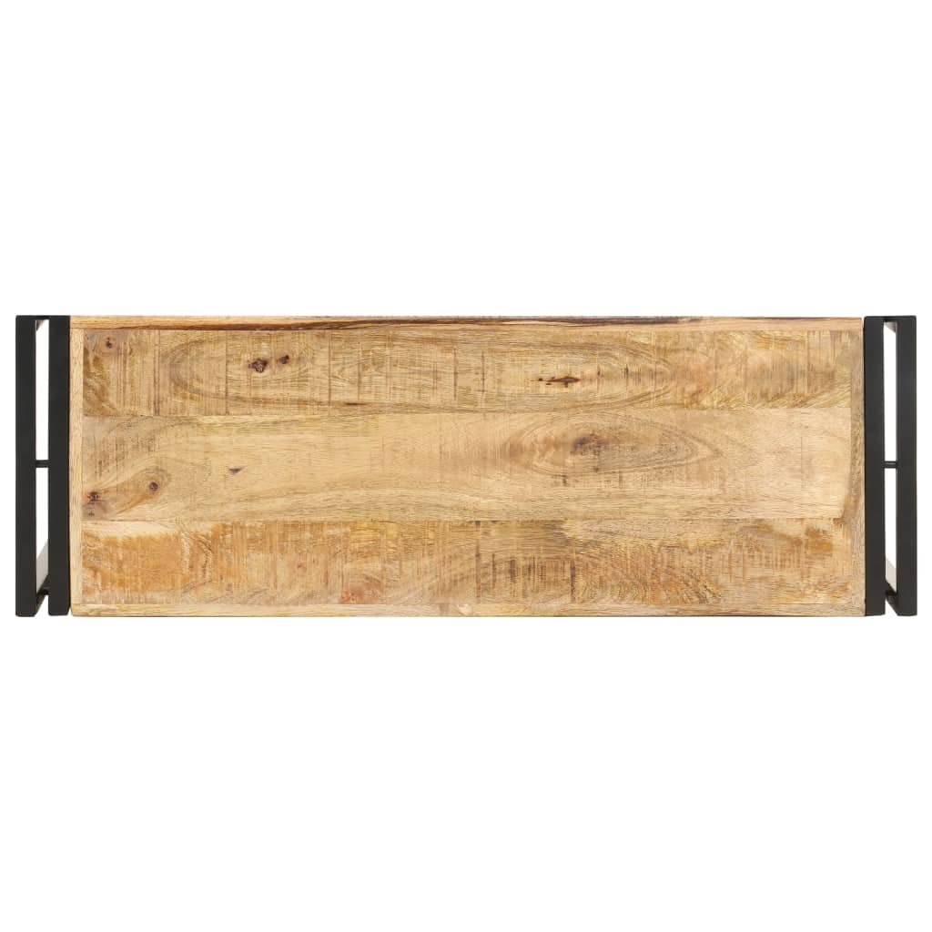 Wandtafel 90x30x75 cm ruw mangohout is nu te koop bij PeponiXL, paradijselijk wonen!