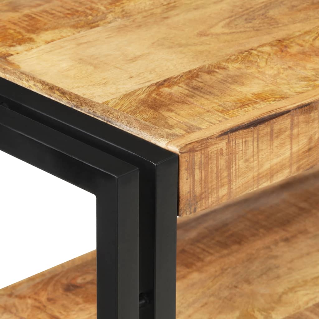 Wandtafel 90x30x75 cm ruw mangohout is nu te koop bij PeponiXL, paradijselijk wonen!