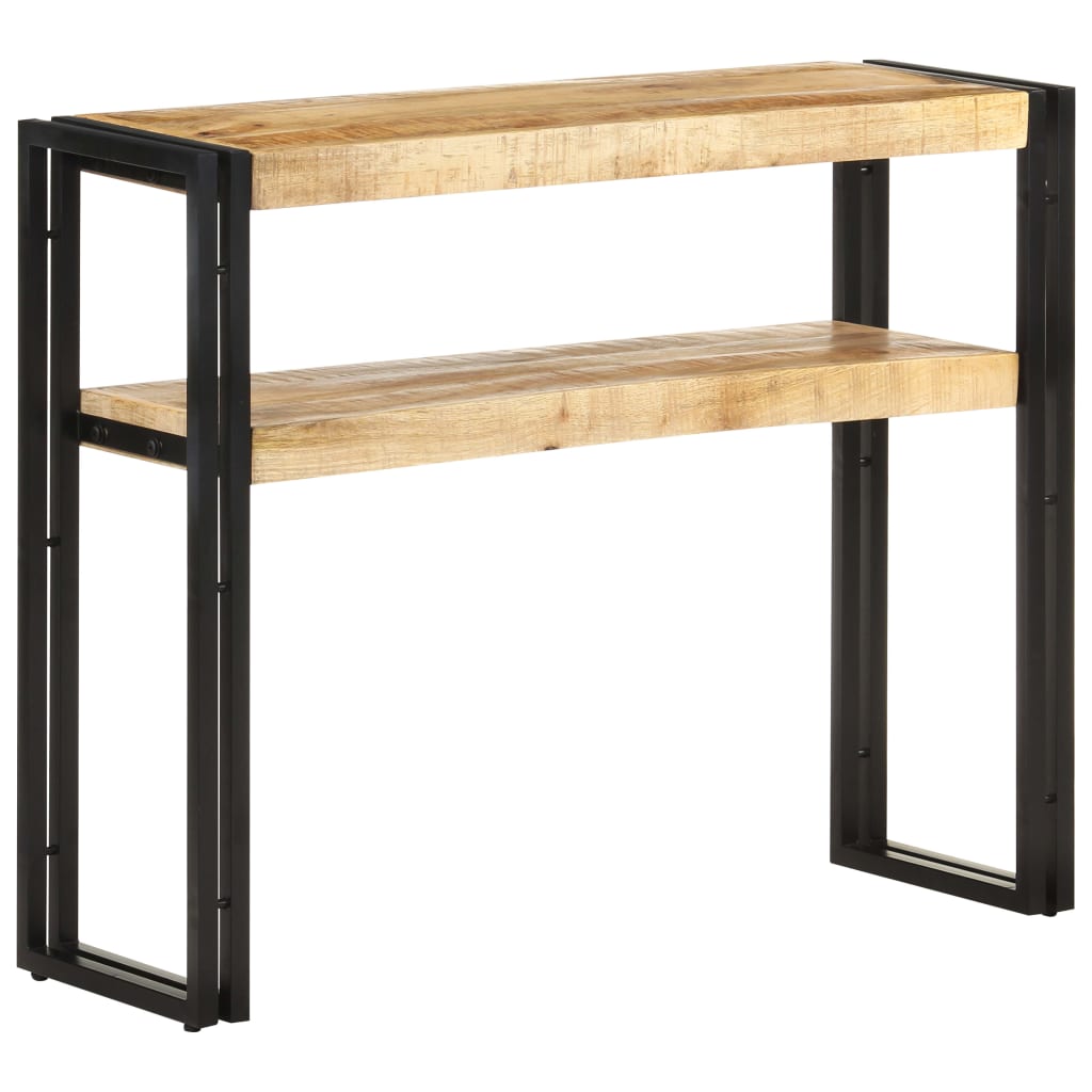 Wandtafel 90x30x75 cm ruw mangohout is nu te koop bij PeponiXL, paradijselijk wonen!