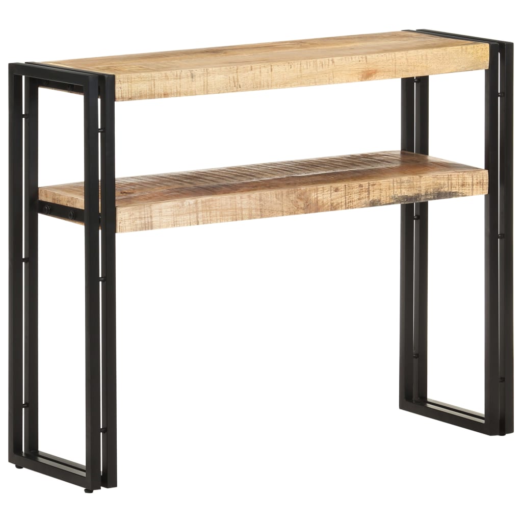 Wandtafel 90x30x75 cm ruw mangohout is nu te koop bij PeponiXL, paradijselijk wonen!