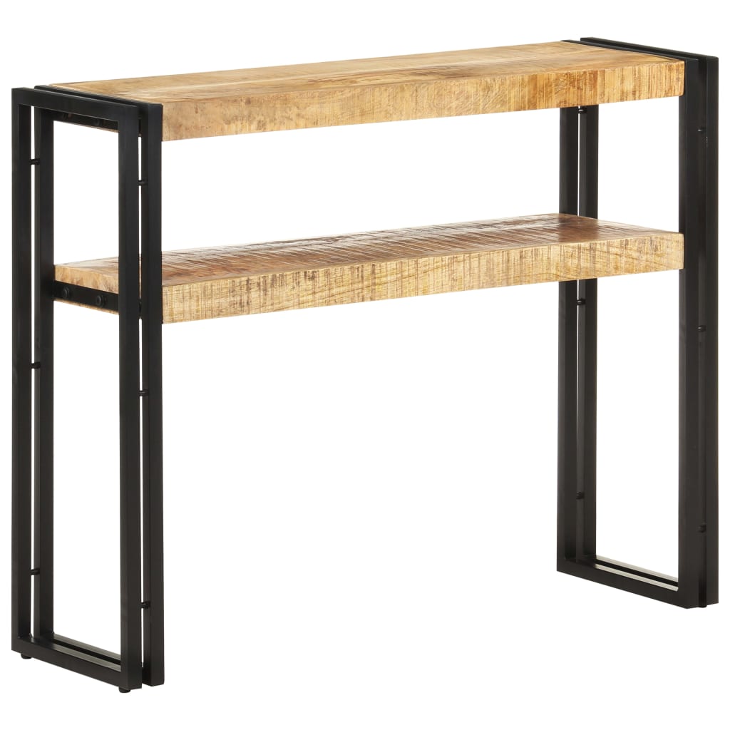 Wandtafel 90x30x75 cm ruw mangohout is nu te koop bij PeponiXL, paradijselijk wonen!