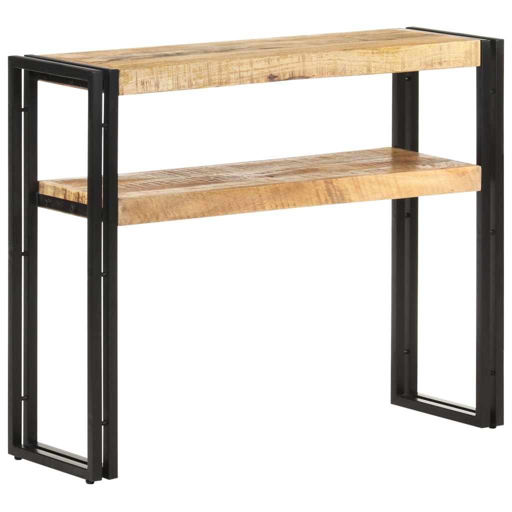 Wandtafel 90x30x75 cm ruw mangohout is nu te koop bij PeponiXL, paradijselijk wonen!
