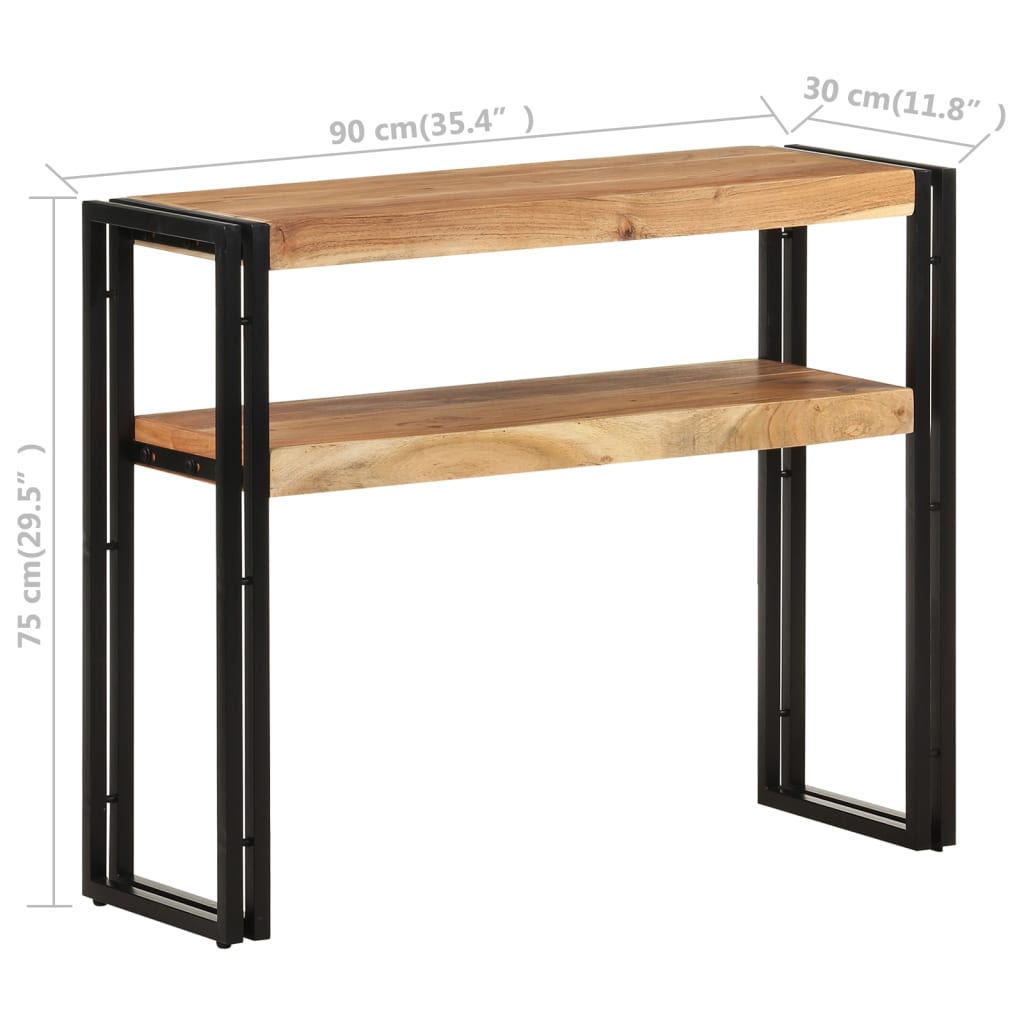 Wandtafel 90x30x75 cm massief acaciahout is nu te koop bij PeponiXL, paradijselijk wonen!