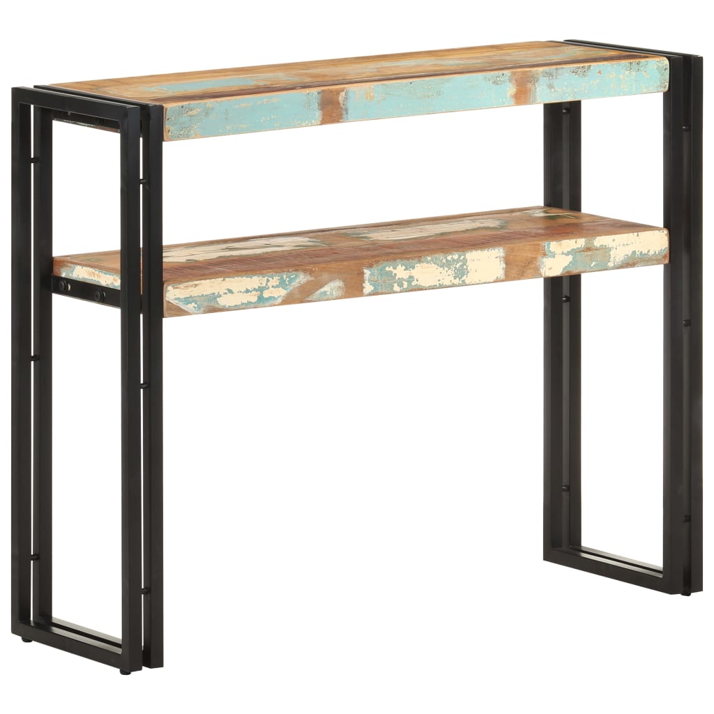 Wandtafel 90x30x75 cm massief gerecycled hout is nu te koop bij PeponiXL, paradijselijk wonen!