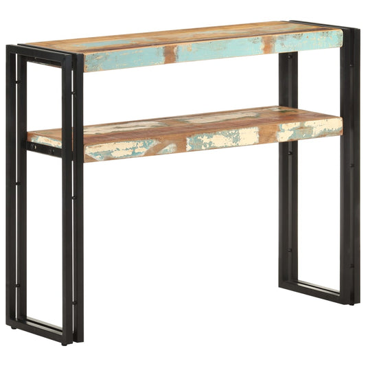 Wandtafel 90x30x75 cm massief gerecycled hout is nu te koop bij PeponiXL, paradijselijk wonen!