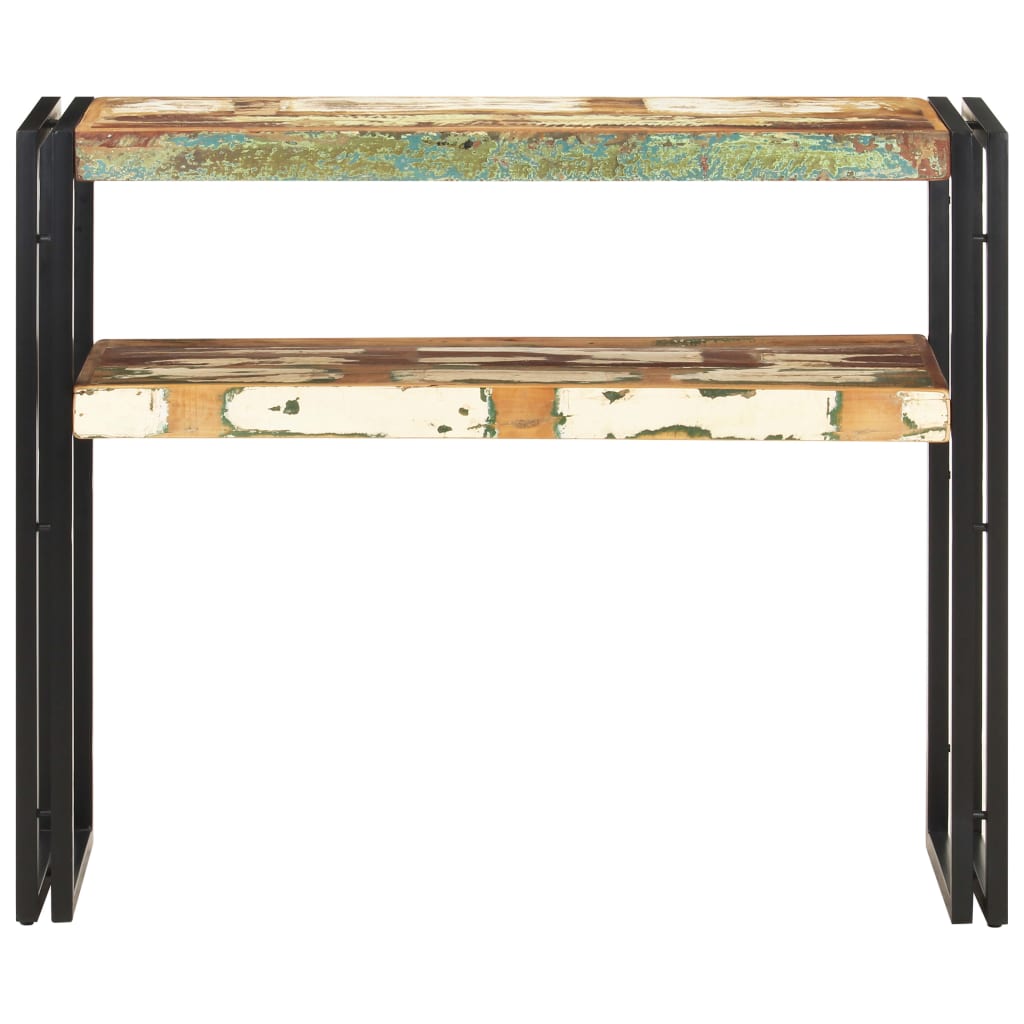 Wandtafel 90x30x75 cm massief gerecycled hout is nu te koop bij PeponiXL, paradijselijk wonen!