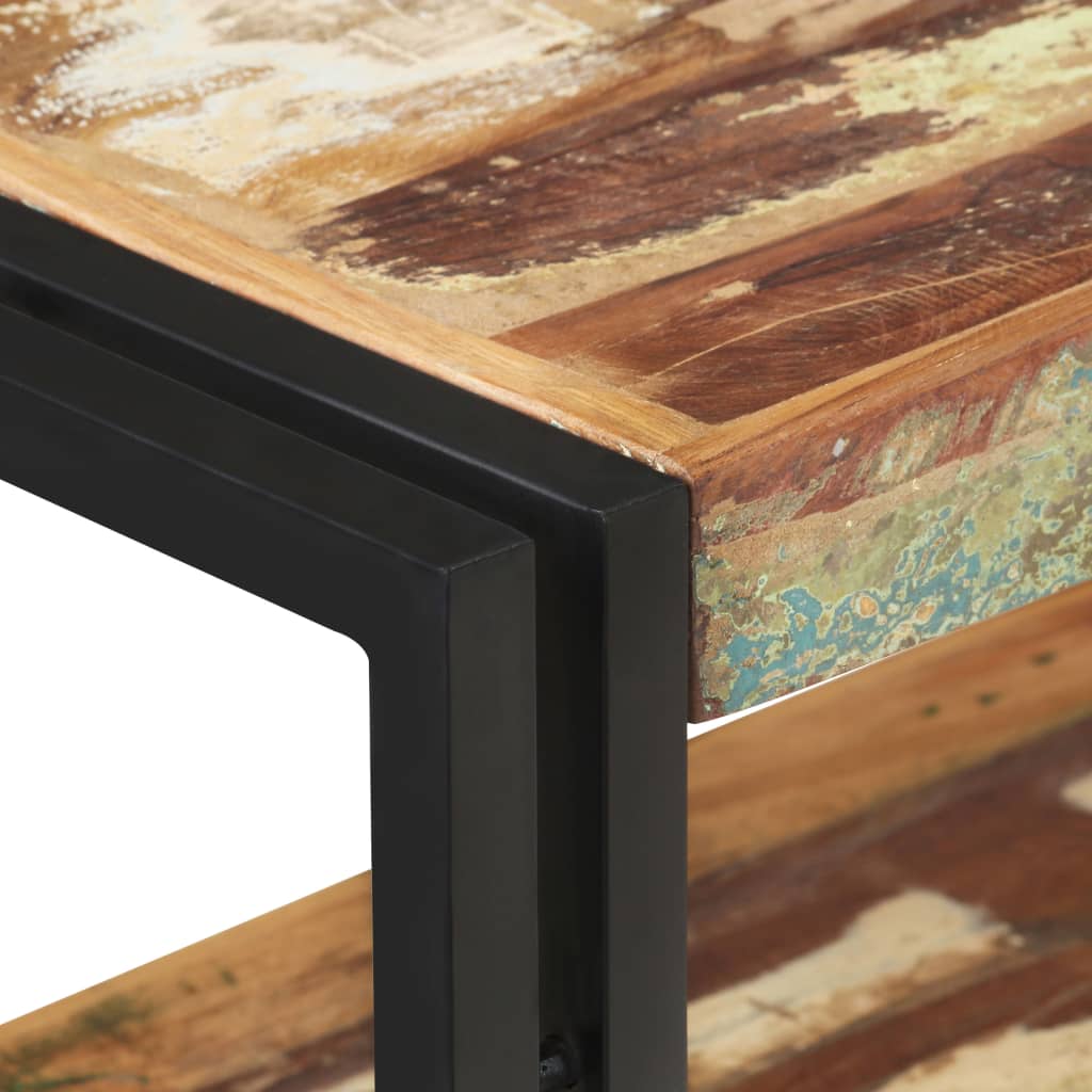 Wandtafel 90x30x75 cm massief gerecycled hout is nu te koop bij PeponiXL, paradijselijk wonen!