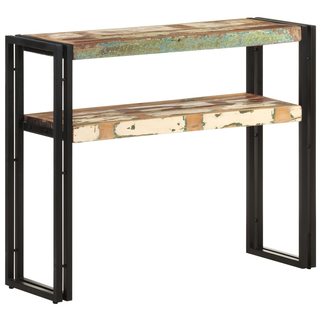 Wandtafel 90x30x75 cm massief gerecycled hout is nu te koop bij PeponiXL, paradijselijk wonen!