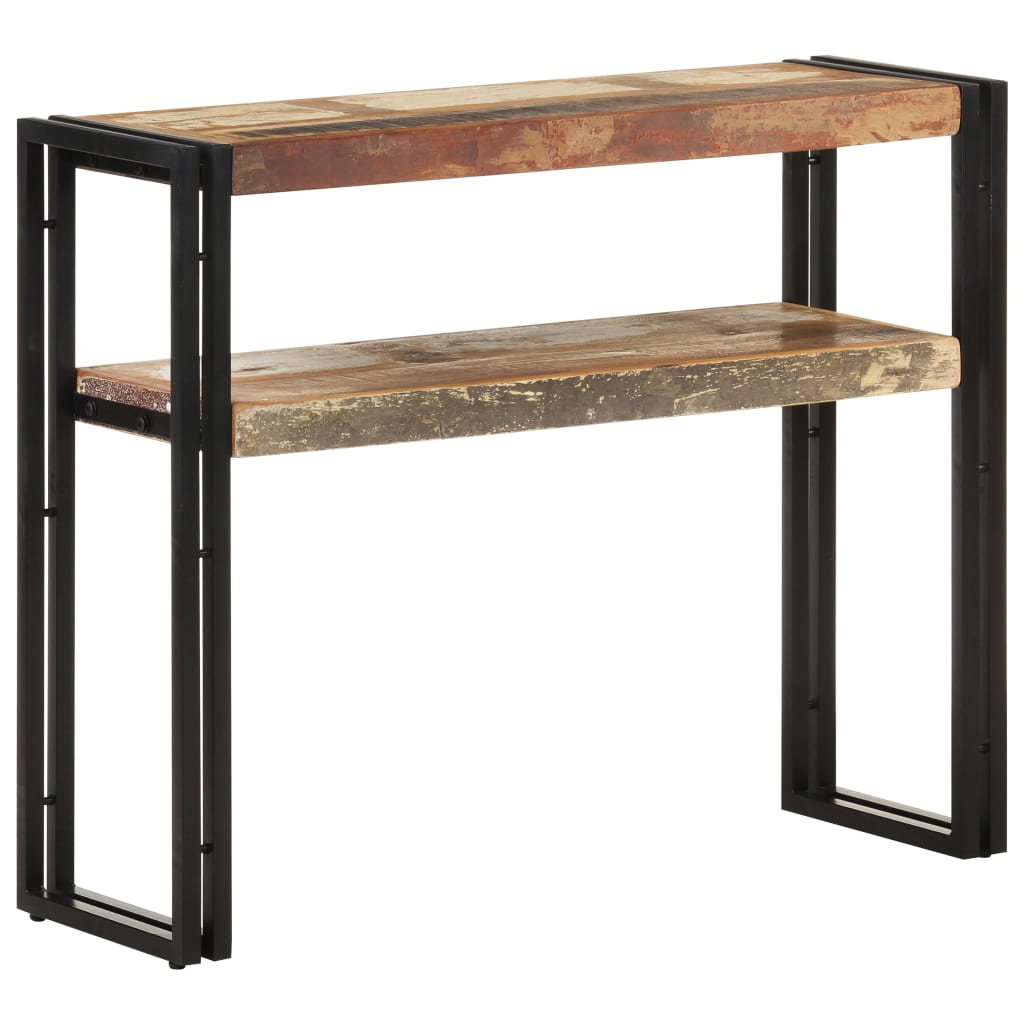 Wandtafel 90x30x75 cm massief gerecycled hout is nu te koop bij PeponiXL, paradijselijk wonen!