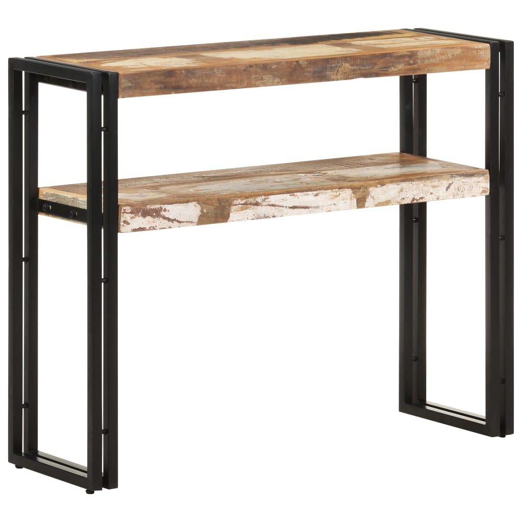Wandtafel 90x30x75 cm massief gerecycled hout is nu te koop bij PeponiXL, paradijselijk wonen!
