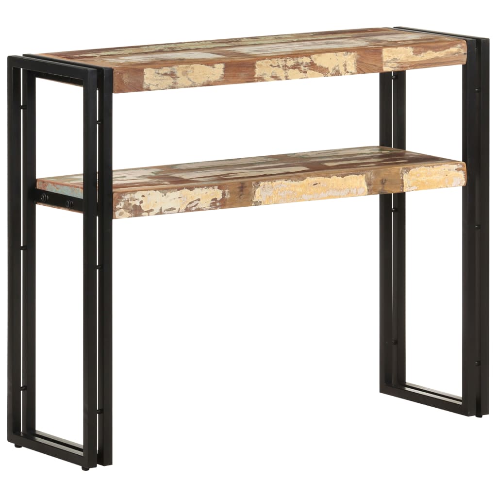 Wandtafel 90x30x75 cm massief gerecycled hout is nu te koop bij PeponiXL, paradijselijk wonen!