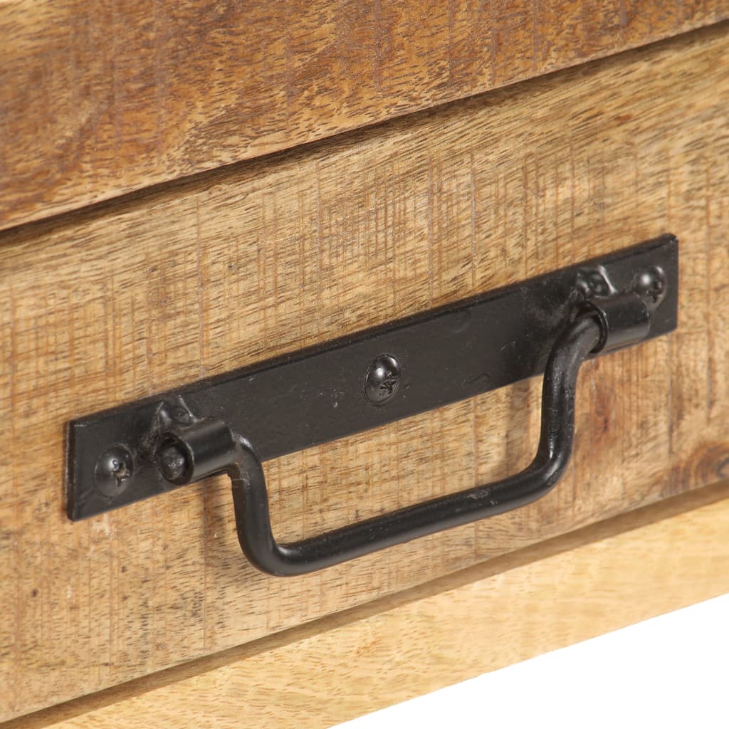 Dressoir 120x30x75 cm massief ruw mangohout is nu te koop bij PeponiXL, paradijselijk wonen!