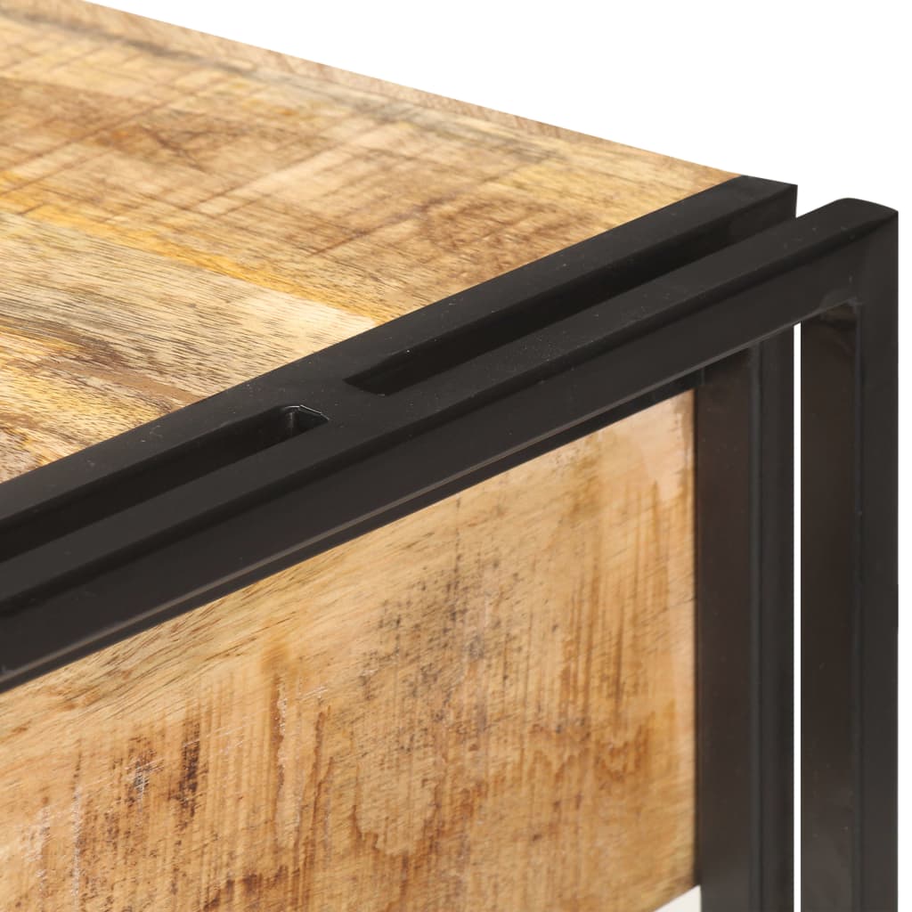 Dressoir 120x30x75 cm massief ruw mangohout is nu te koop bij PeponiXL, paradijselijk wonen!