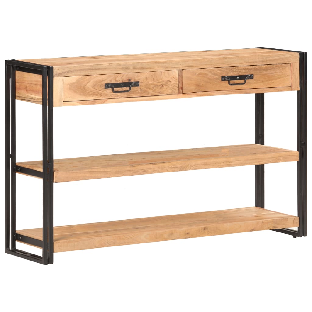 Dressoir 120x30x75 cm massief acaciahout is nu te koop bij PeponiXL, paradijselijk wonen!